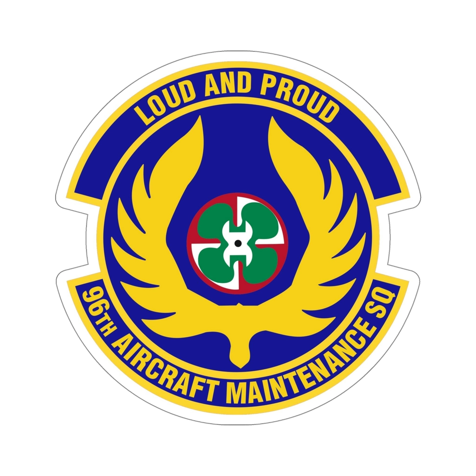 96th Aircraft Maintenance Squadron (U.S. Air Force) STICKER Vinyl Die-Cut Decal-5 Inch-The Sticker Space