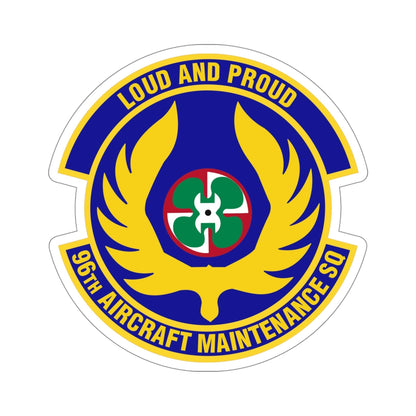 96th Aircraft Maintenance Squadron (U.S. Air Force) STICKER Vinyl Die-Cut Decal-5 Inch-The Sticker Space