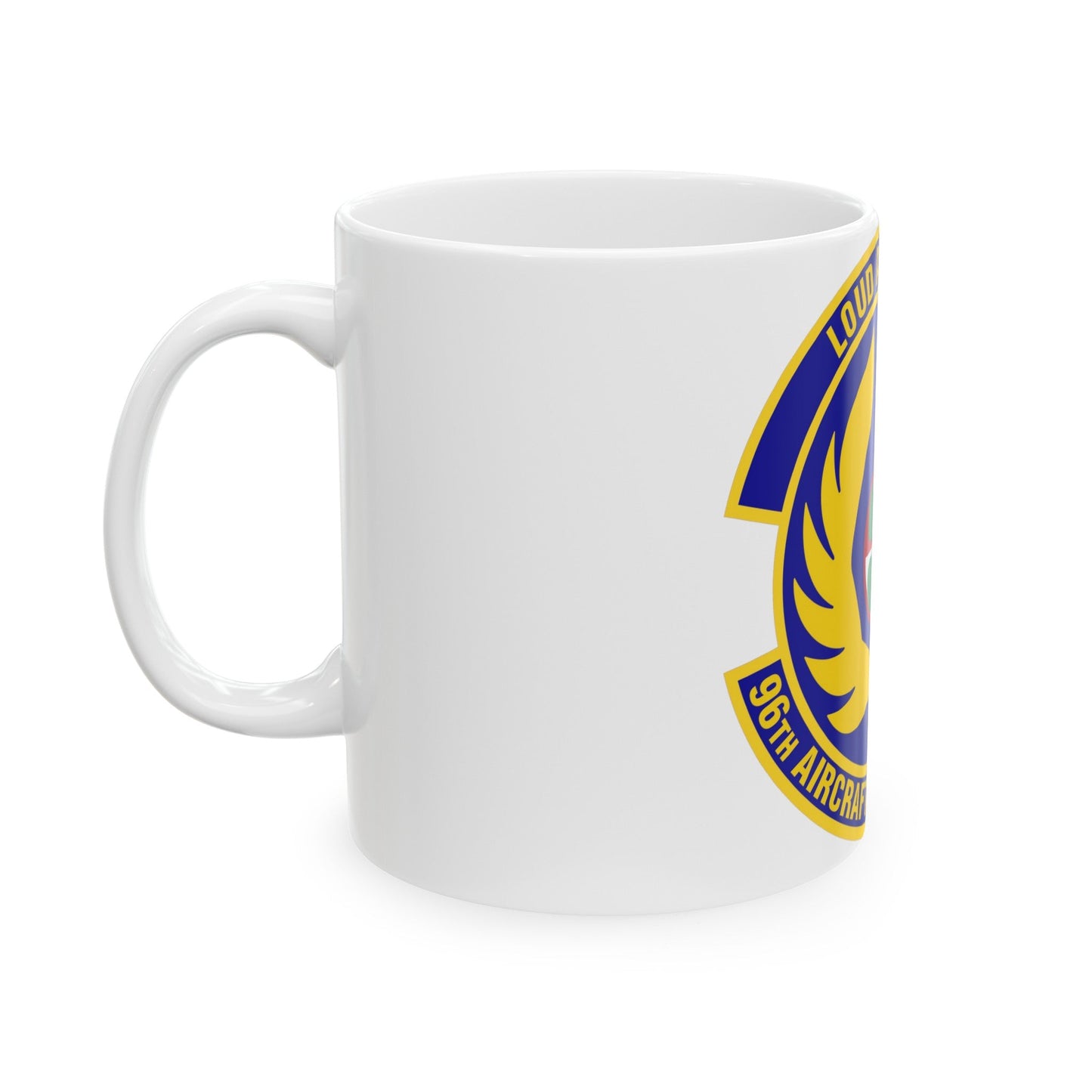 96th Aircraft Maintenance Squadron (U.S. Air Force) White Coffee Mug-The Sticker Space