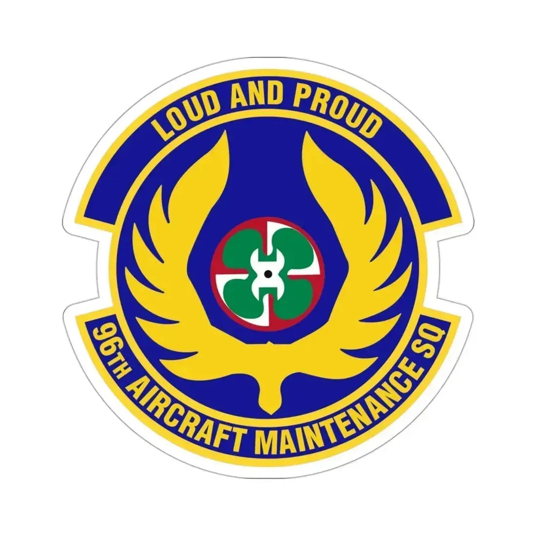 96th Aircraft Maintenance Squadron (U.S. Air Force) STICKER Vinyl Die-Cut Decal 3 Inch - The Sticker Space