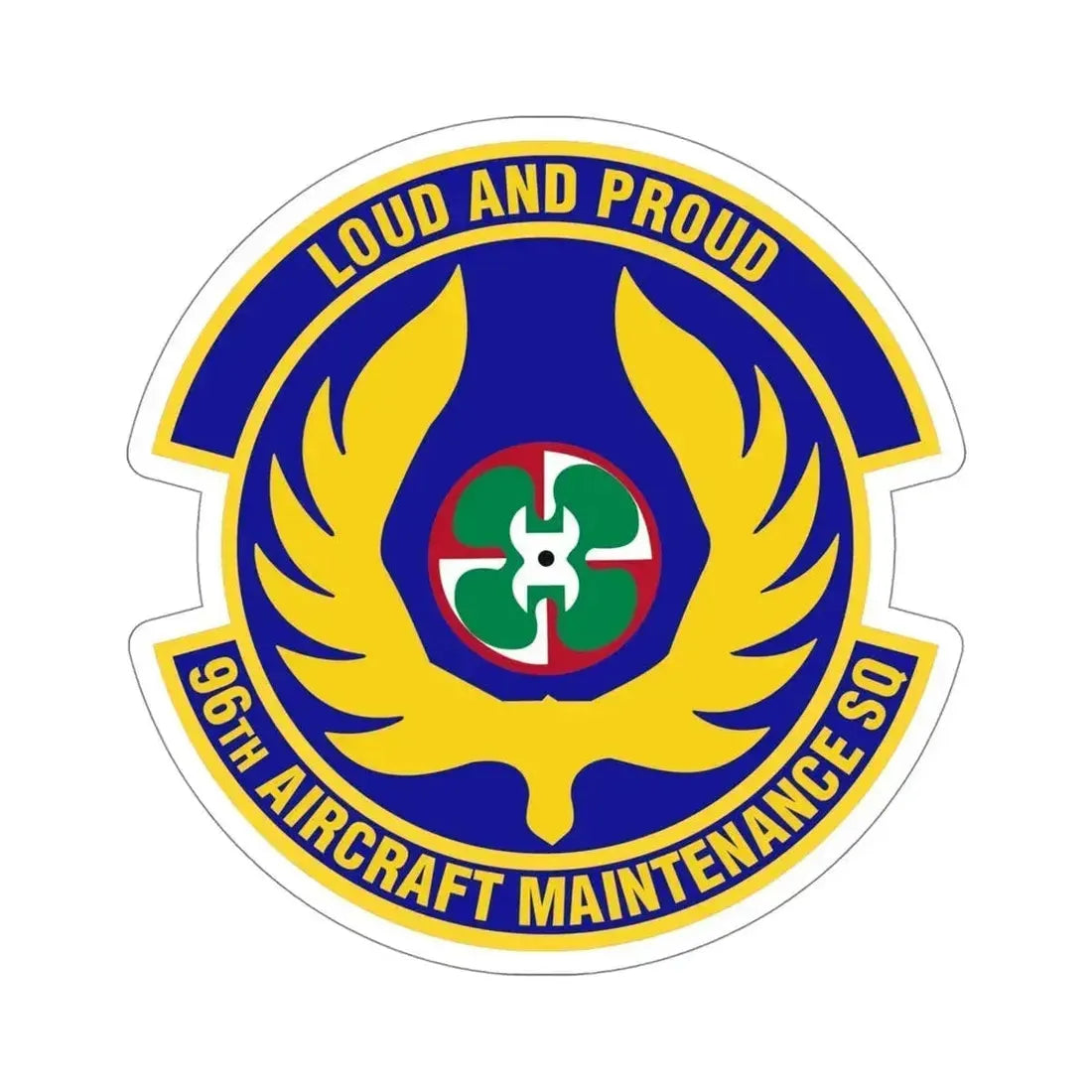 96th Aircraft Maintenance Squadron (U.S. Air Force) STICKER Vinyl Die-Cut Decal 5 Inch - The Sticker Space