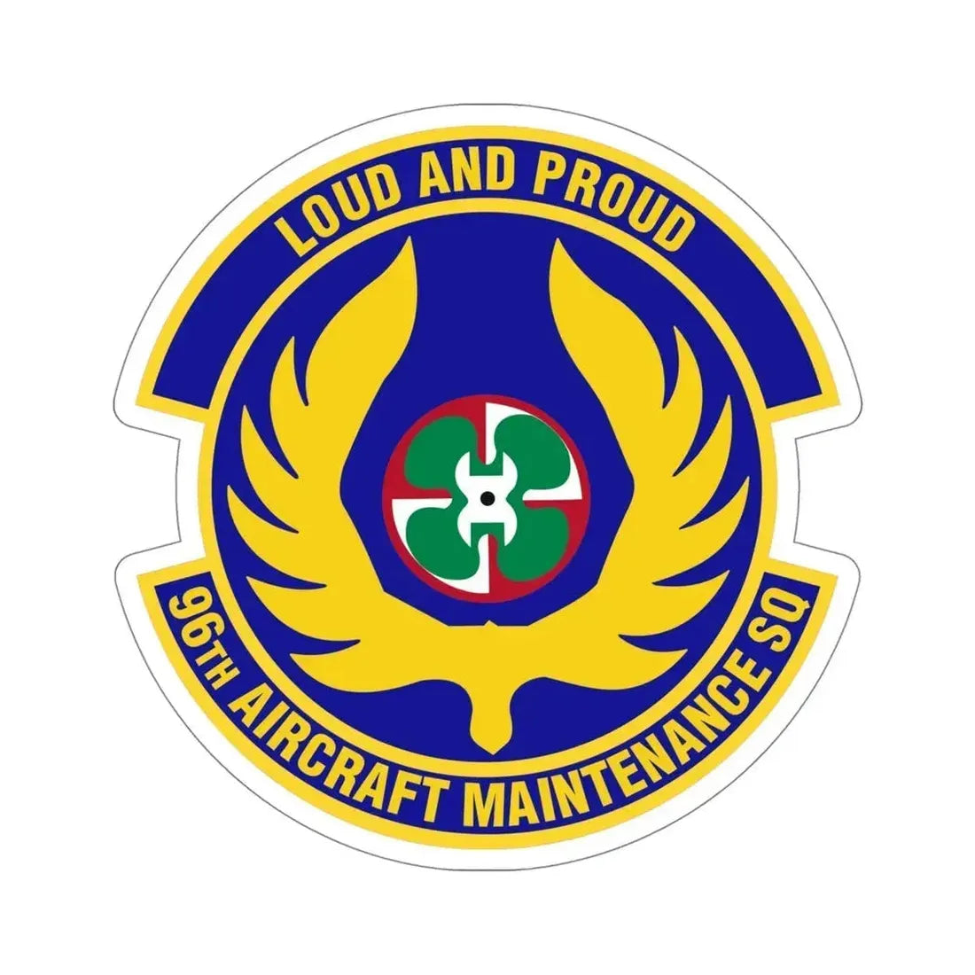 96th Aircraft Maintenance Squadron (U.S. Air Force) STICKER Vinyl Die-Cut Decal 5 Inch - The Sticker Space