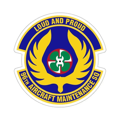 96th Aircraft Maintenance Squadron (U.S. Air Force) STICKER Vinyl Die-Cut Decal 6 Inch - The Sticker Space