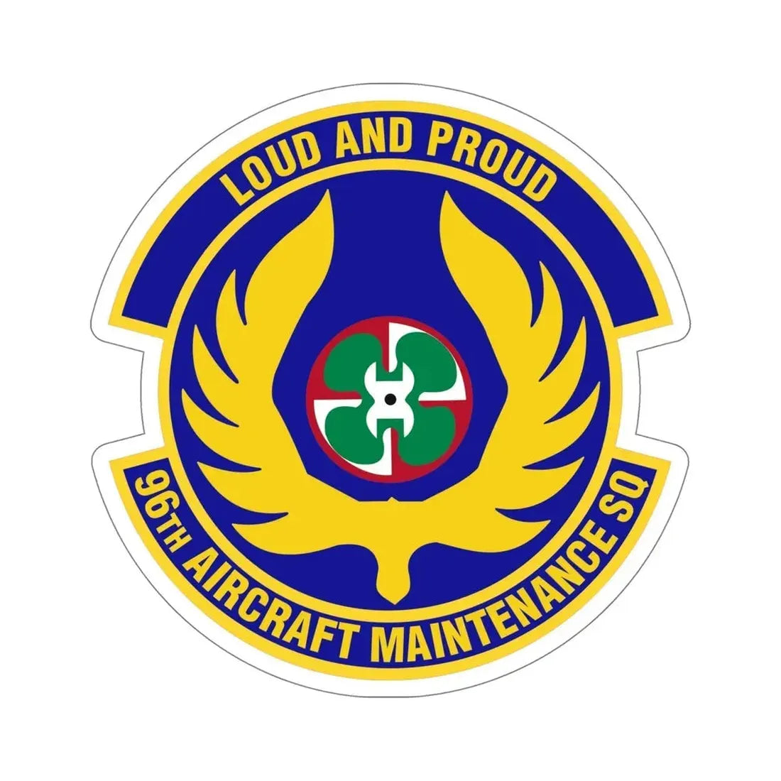 96th Aircraft Maintenance Squadron (U.S. Air Force) STICKER Vinyl Die-Cut Decal - The Sticker Space