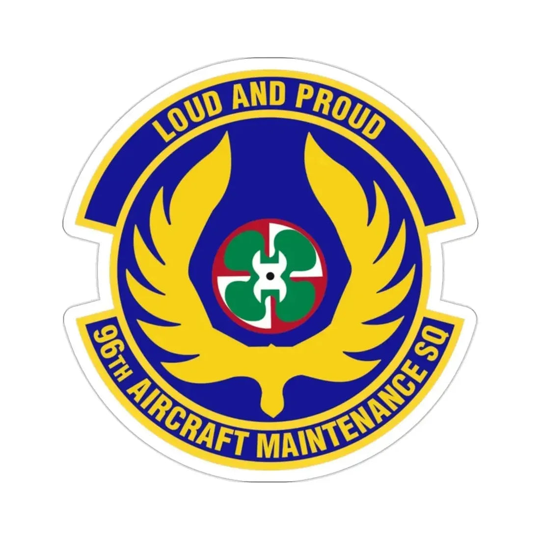 96th Aircraft Maintenance Squadron (U.S. Air Force) STICKER Vinyl Die-Cut Decal - The Sticker Space