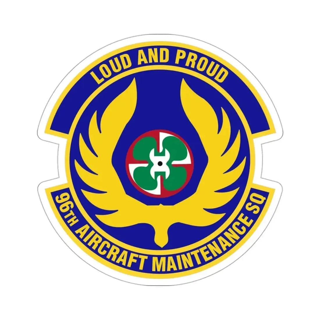 96th Aircraft Maintenance Squadron (U.S. Air Force) STICKER Vinyl Die-Cut Decal - The Sticker Space