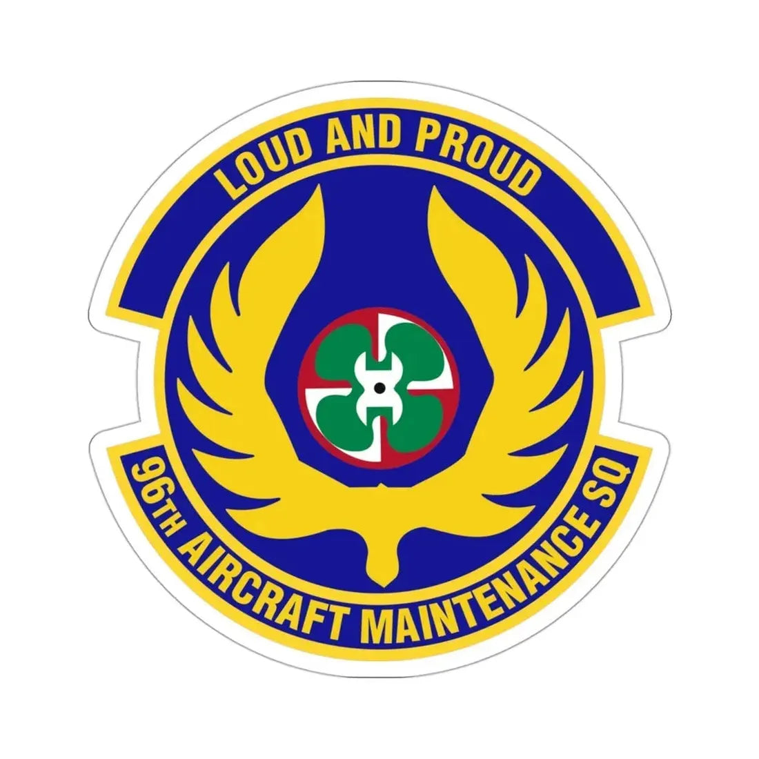 96th Aircraft Maintenance Squadron (U.S. Air Force) STICKER Vinyl Die-Cut Decal - The Sticker Space