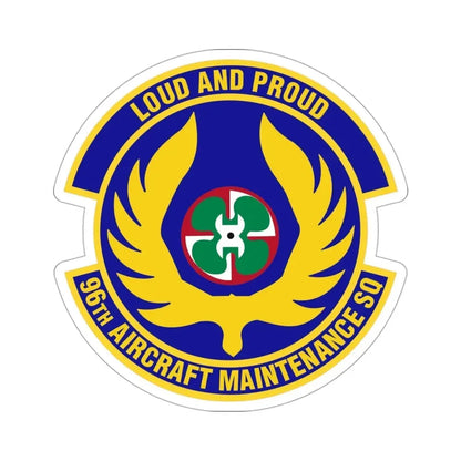 96th Aircraft Maintenance Squadron (U.S. Air Force) STICKER Vinyl Die-Cut Decal - The Sticker Space