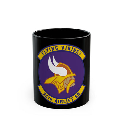 96th Airlift Squadron (U.S. Air Force) Black Coffee Mug-11oz-The Sticker Space