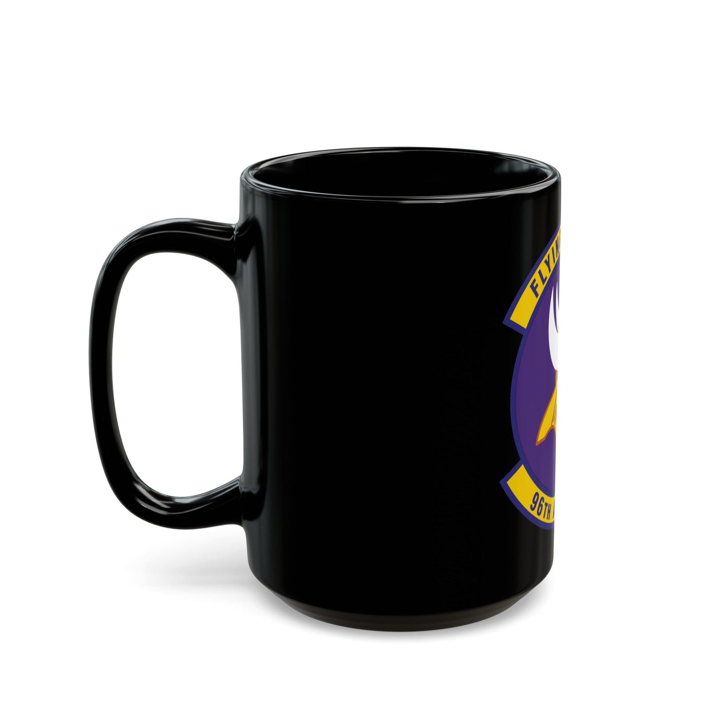 96th Airlift Squadron (U.S. Air Force) Black Coffee Mug-The Sticker Space