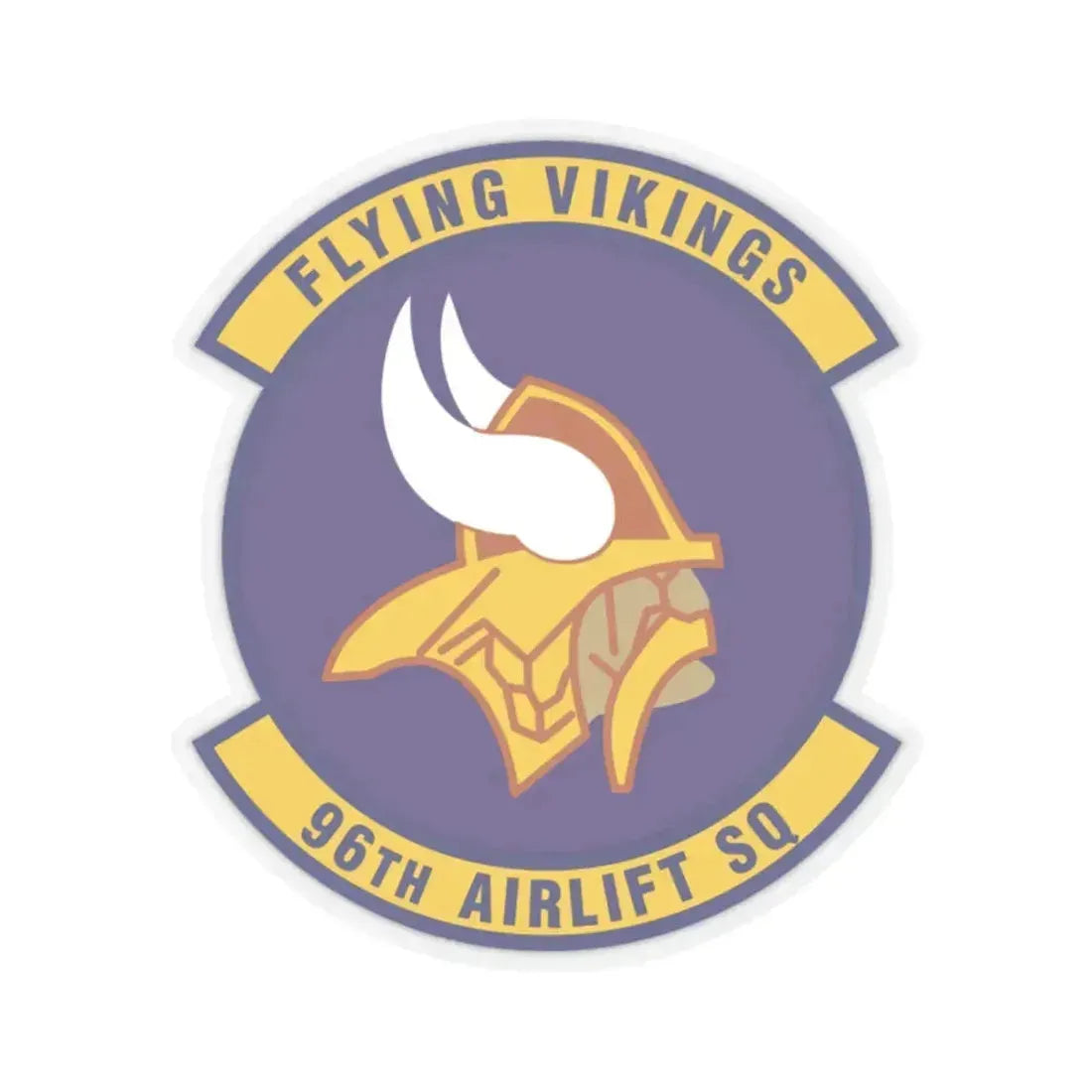 96th Airlift Squadron (U.S. Air Force) STICKER Vinyl Kiss-Cut Decal 2 Inch Transparent - The Sticker Space