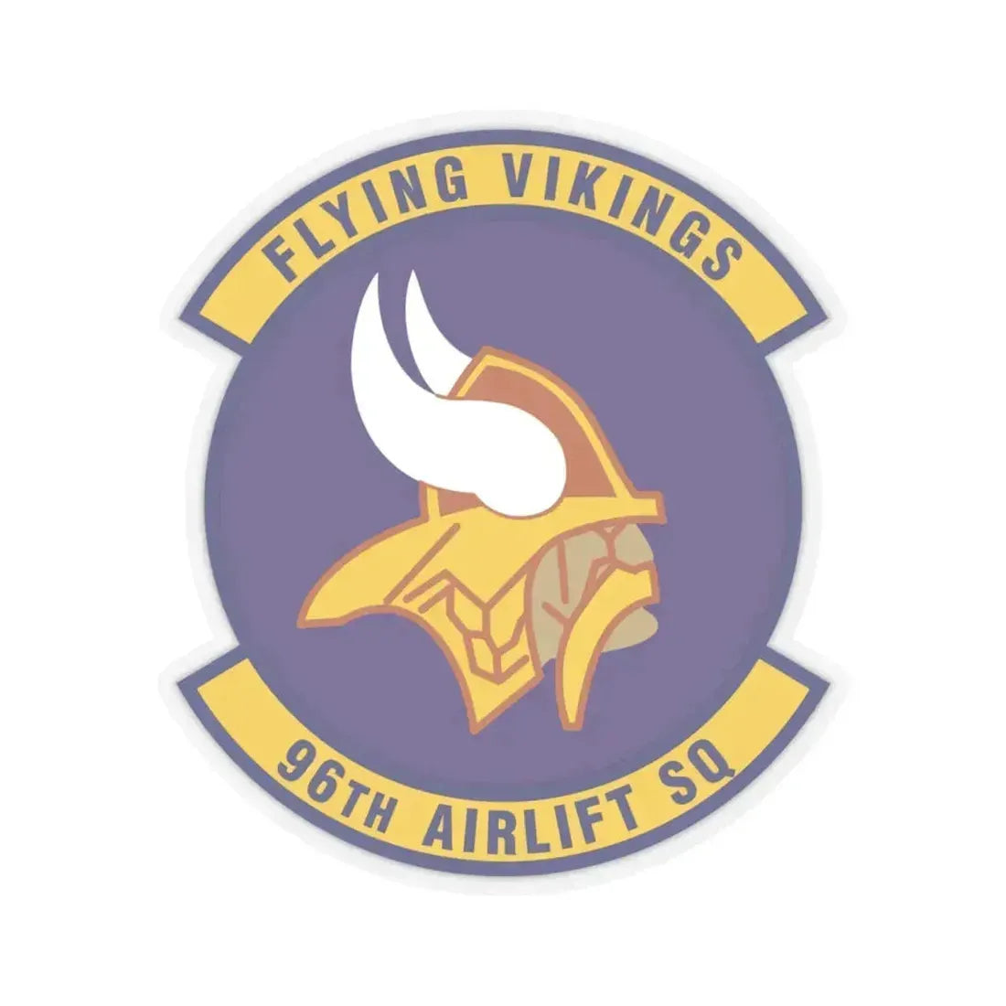 96th Airlift Squadron (U.S. Air Force) STICKER Vinyl Kiss-Cut Decal 6 Inch Transparent - The Sticker Space