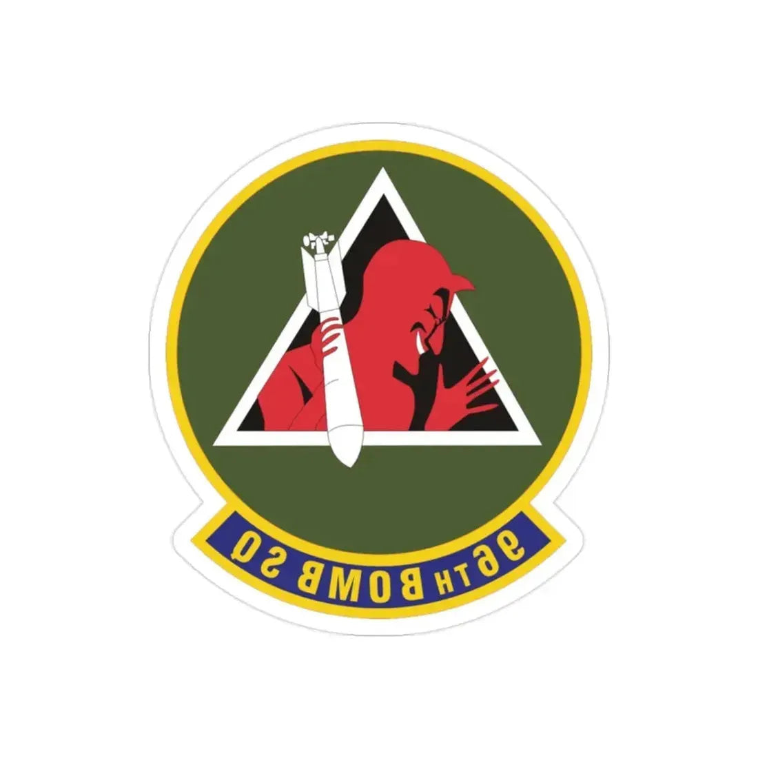 96th Bomb Squadron (U.S. Air Force) REVERSE PRINT Transparent Die-Cut STICKER - The Sticker Space