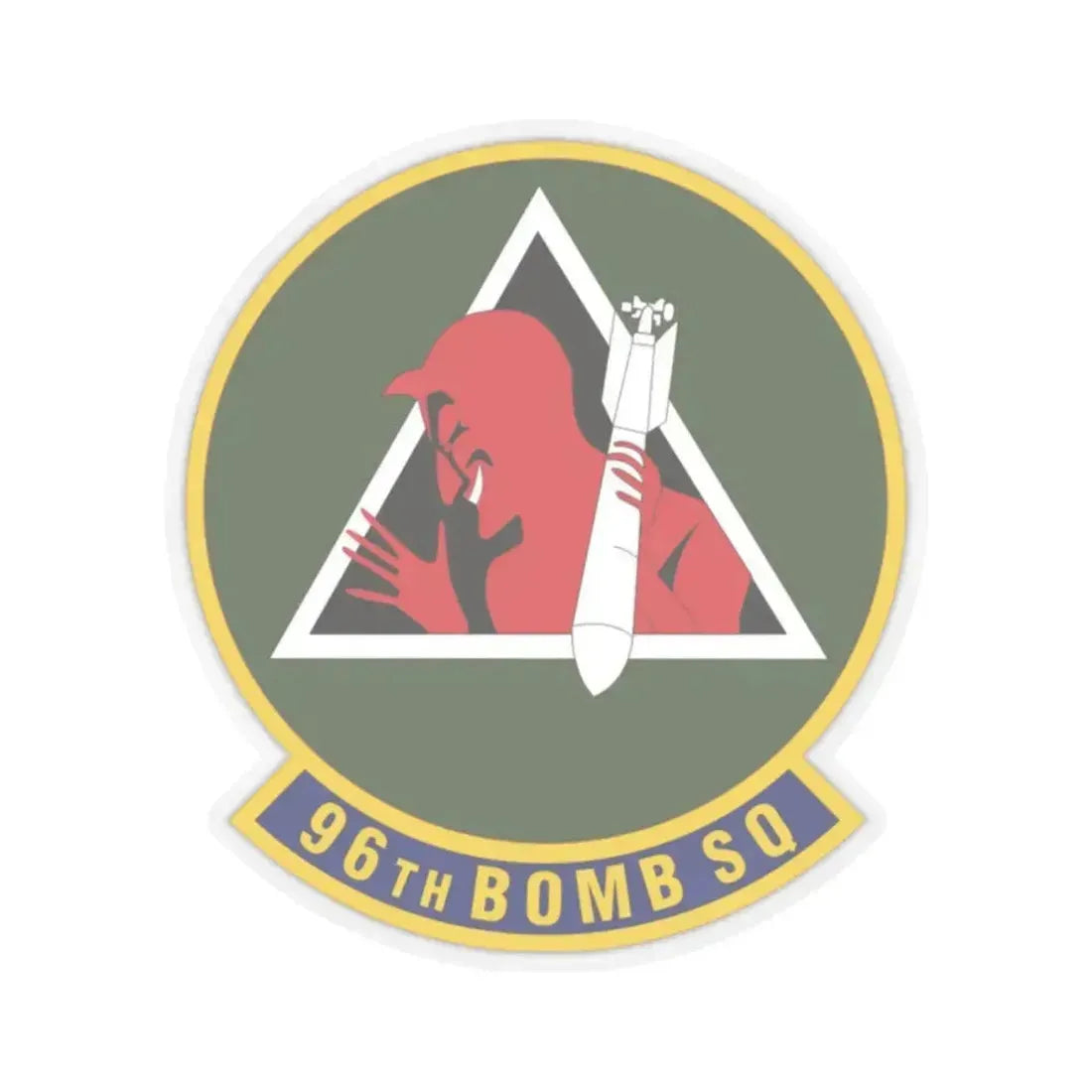 96th Bomb Squadron (U.S. Air Force) STICKER Vinyl Kiss-Cut Decal 2 Inch Transparent - The Sticker Space