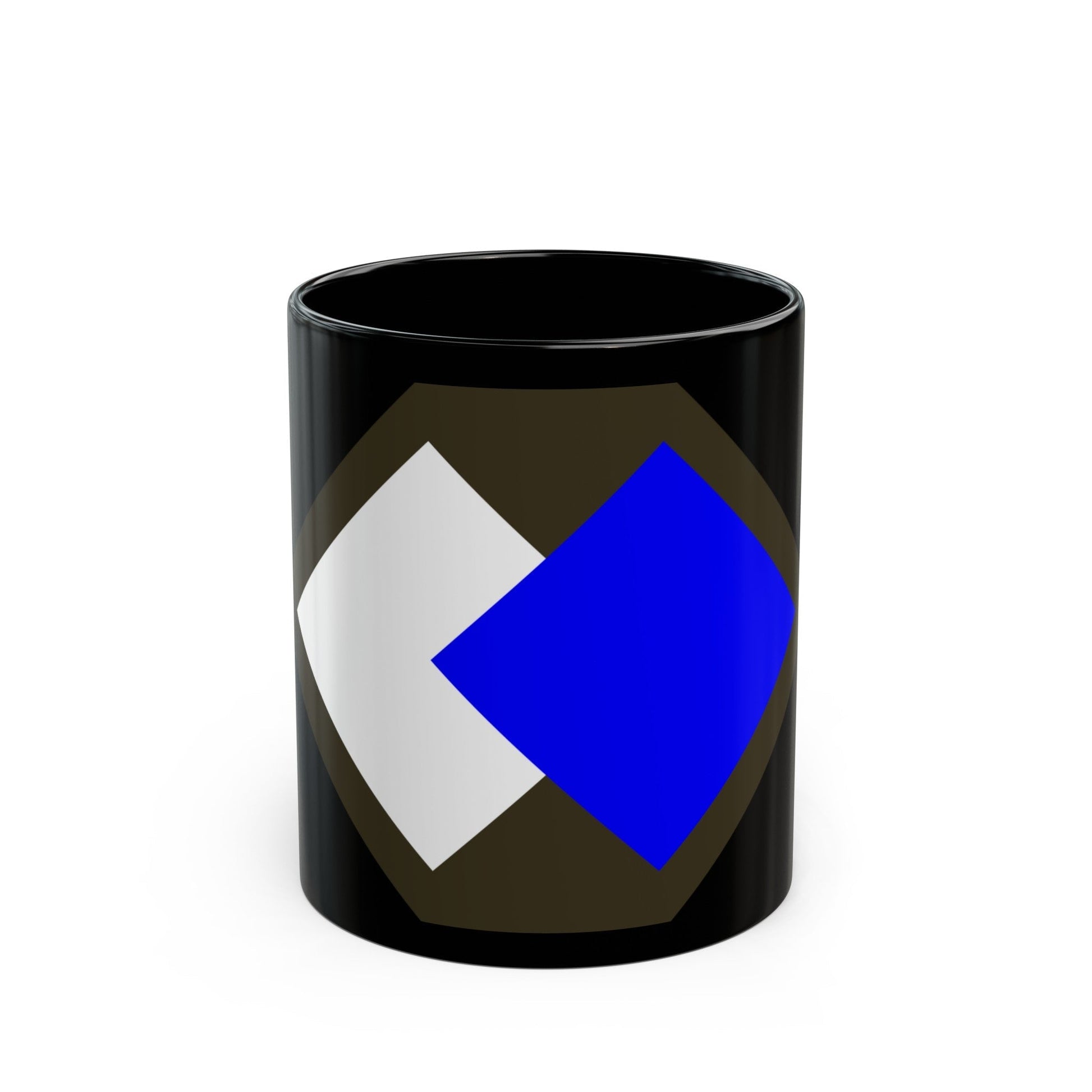 96th Infantry Division SSI (U.S. Army) Black Coffee Mug-11oz-The Sticker Space