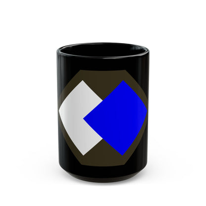 96th Infantry Division SSI (U.S. Army) Black Coffee Mug-15oz-The Sticker Space