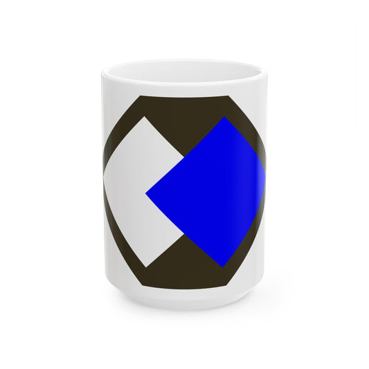 96th Infantry Division SSI (U.S. Army) White Coffee Mug-15oz-The Sticker Space