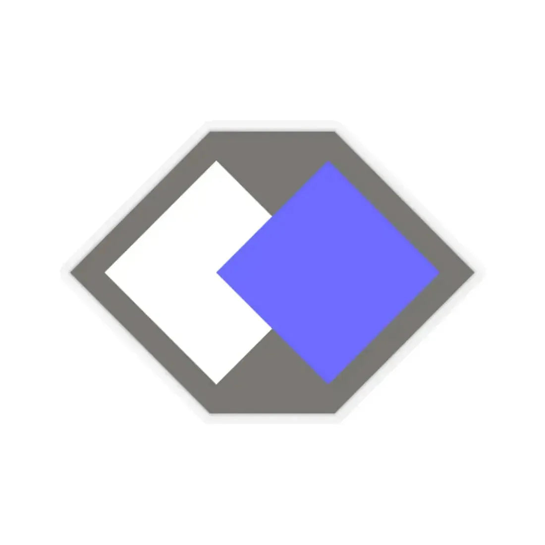 96th Infantry Division SSI (U.S. Army) STICKER Vinyl Kiss-Cut Decal 2 Inch Transparent - The Sticker Space