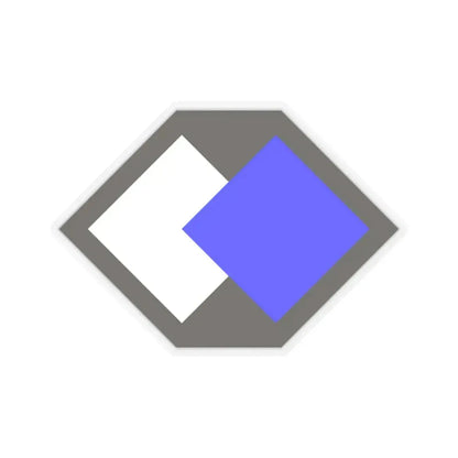 96th Infantry Division SSI (U.S. Army) STICKER Vinyl Kiss-Cut Decal 2 Inch Transparent - The Sticker Space