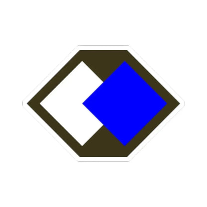 96th Infantry Division SSI (U.S. Army) STICKER Vinyl Kiss-Cut Decal 2 Inch White - The Sticker Space