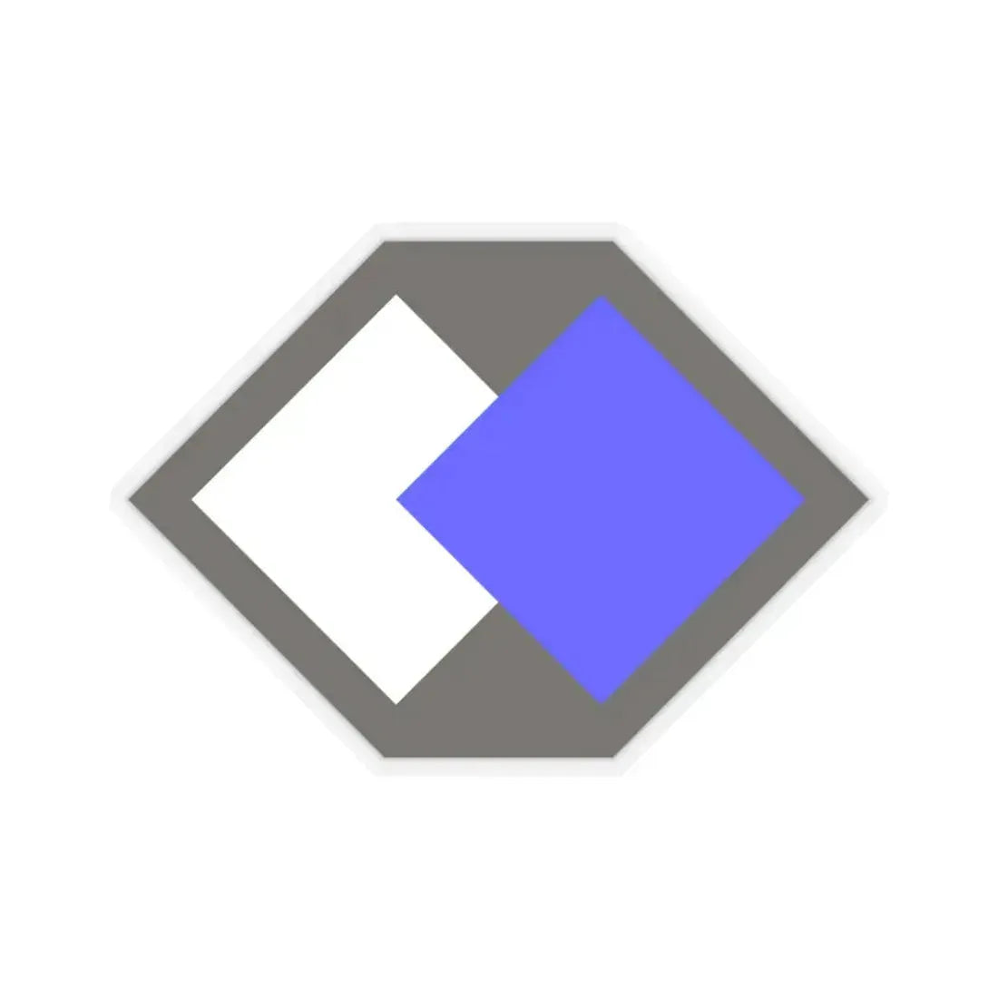 96th Infantry Division SSI (U.S. Army) STICKER Vinyl Kiss-Cut Decal 3 Inch Transparent - The Sticker Space