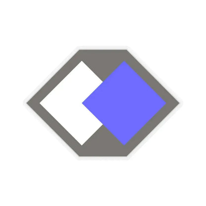 96th Infantry Division SSI (U.S. Army) STICKER Vinyl Kiss-Cut Decal 3 Inch Transparent - The Sticker Space