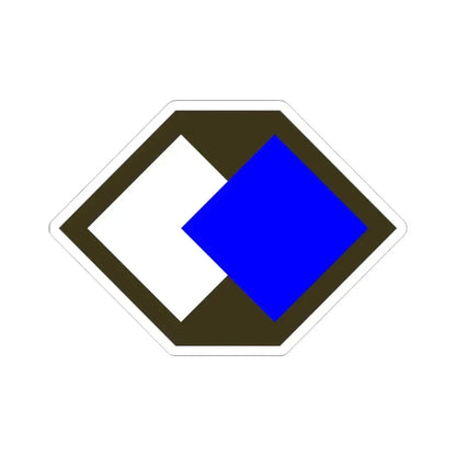 96th Infantry Division SSI (U.S. Army) STICKER Vinyl Kiss-Cut Decal 3 Inch White - The Sticker Space