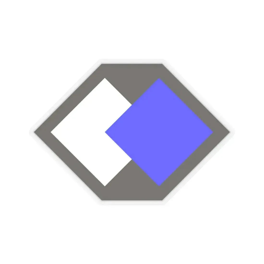 96th Infantry Division SSI (U.S. Army) STICKER Vinyl Kiss-Cut Decal 4 Inch Transparent - The Sticker Space