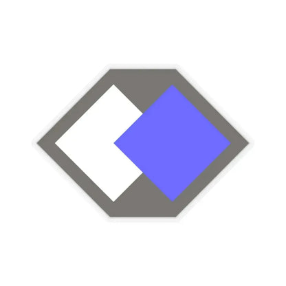 96th Infantry Division SSI (U.S. Army) STICKER Vinyl Kiss-Cut Decal 4 Inch Transparent - The Sticker Space