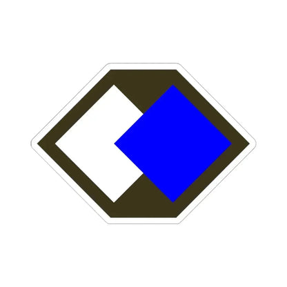 96th Infantry Division SSI (U.S. Army) STICKER Vinyl Kiss-Cut Decal 4 Inch White - The Sticker Space