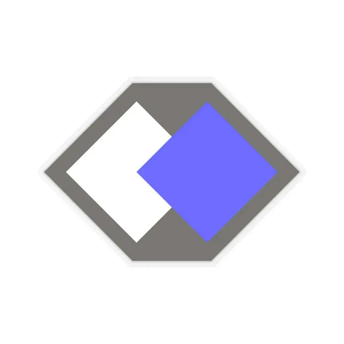 96th Infantry Division SSI (U.S. Army) STICKER Vinyl Kiss-Cut Decal 6 Inch Transparent - The Sticker Space