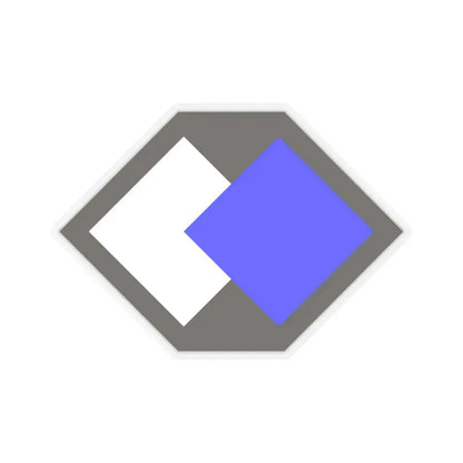 96th Infantry Division SSI (U.S. Army) STICKER Vinyl Kiss-Cut Decal 6 Inch Transparent - The Sticker Space