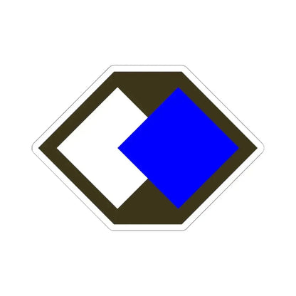 96th Infantry Division SSI (U.S. Army) STICKER Vinyl Kiss-Cut Decal 6 Inch White - The Sticker Space