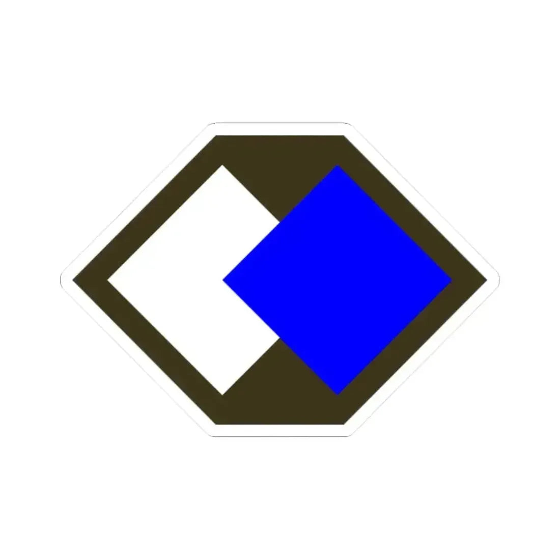 96th Infantry Division SSI (U.S. Army) STICKER Vinyl Kiss-Cut Decal - The Sticker Space