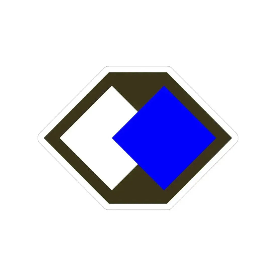 96th Infantry Division SSI (U.S. Army) Transparent STICKER Die-Cut Vinyl Decal 2 Inch - The Sticker Space