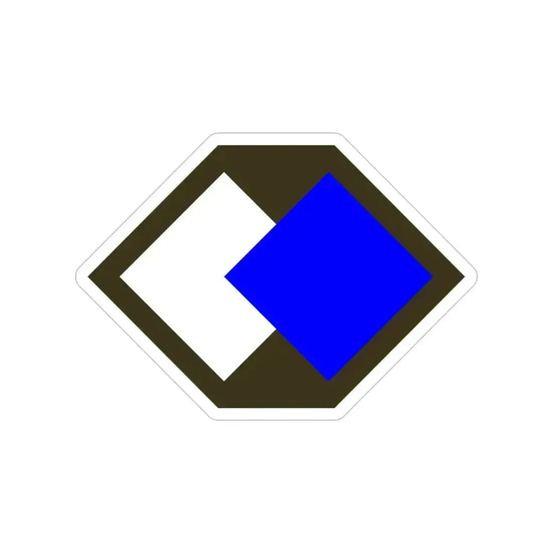 96th Infantry Division SSI (U.S. Army) Transparent STICKER Die-Cut Vinyl Decal 4 Inch - The Sticker Space