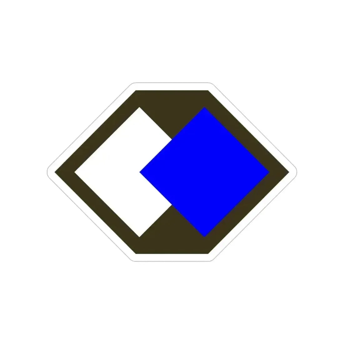 96th Infantry Division SSI (U.S. Army) Transparent STICKER Die-Cut Vinyl Decal 4 Inch - The Sticker Space