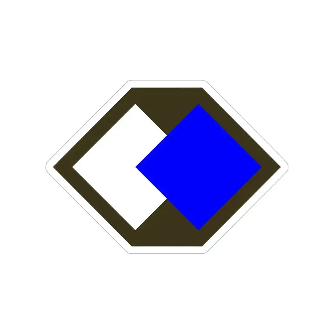 96th Infantry Division SSI (U.S. Army) Transparent STICKER Die-Cut Vinyl Decal 6 Inch - The Sticker Space