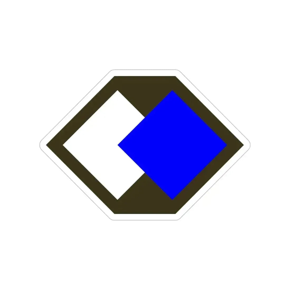 96th Infantry Division SSI (U.S. Army) Transparent STICKER Die-Cut Vinyl Decal 6 Inch - The Sticker Space