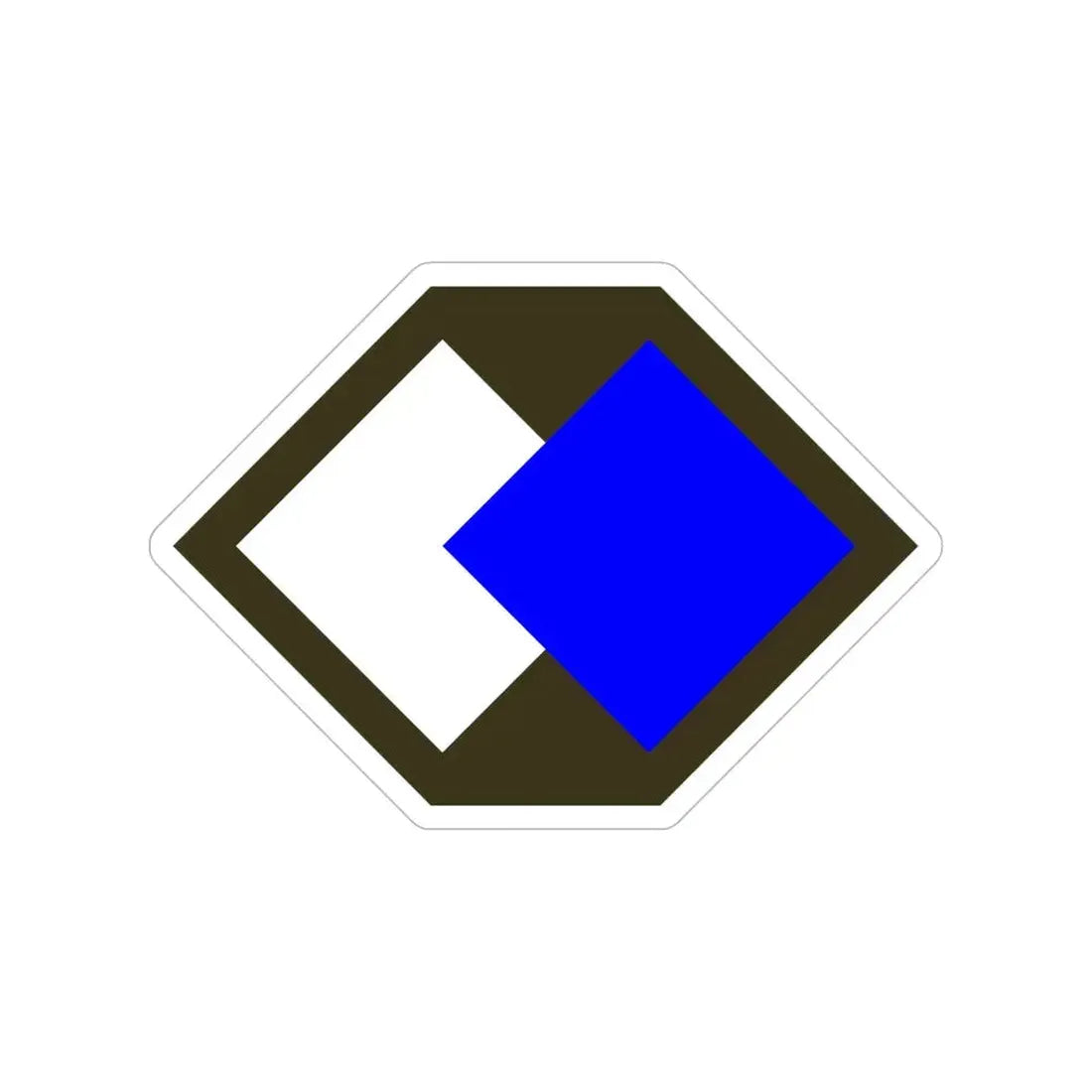 96th Infantry Division SSI (U.S. Army) Transparent STICKER Die-Cut Vinyl Decal - The Sticker Space