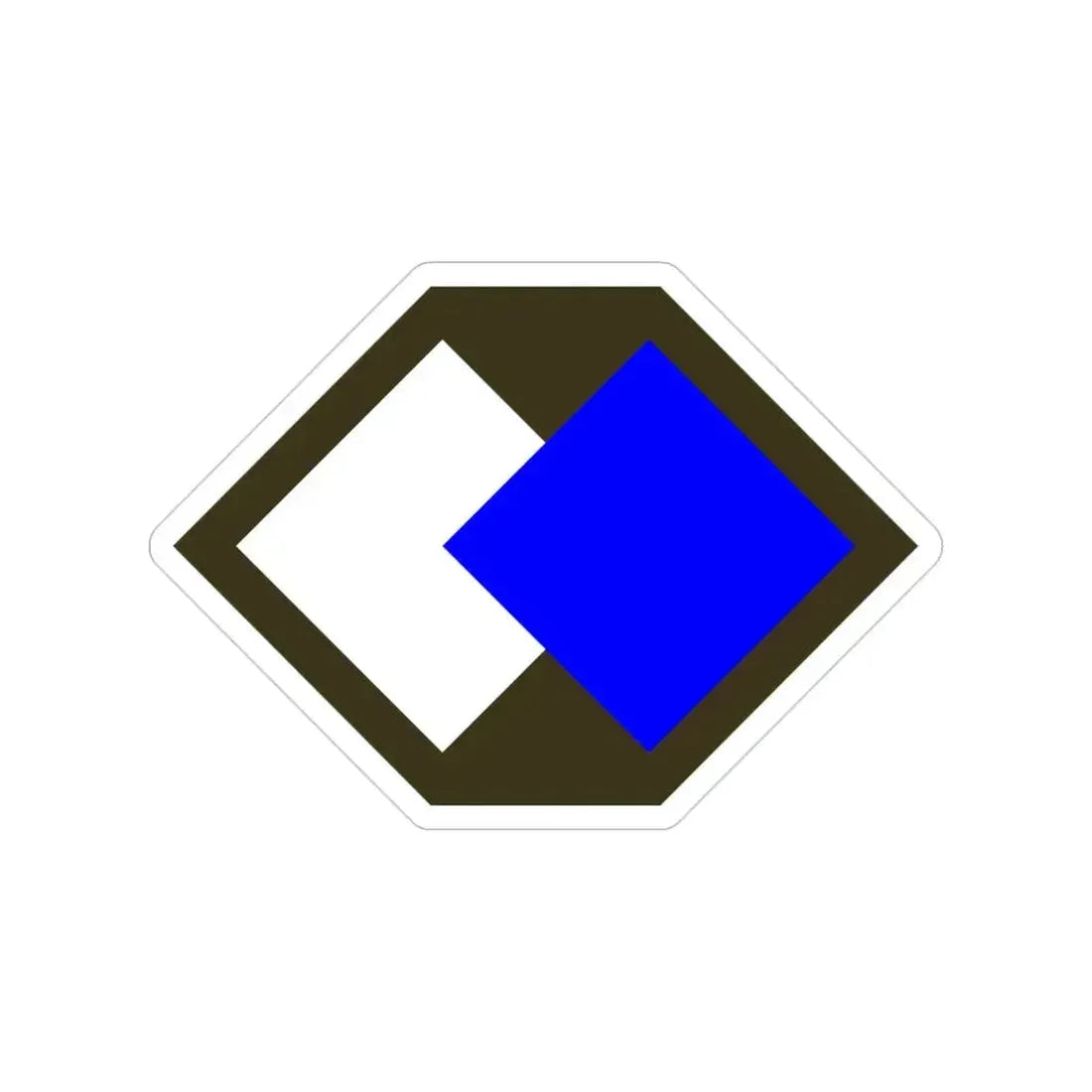 96th Infantry Division SSI (U.S. Army) Transparent STICKER Die-Cut Vinyl Decal - The Sticker Space
