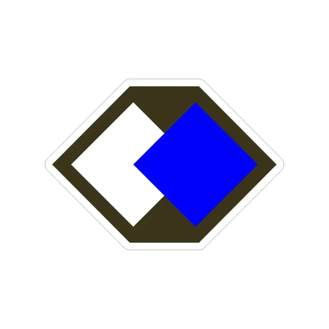 96th Infantry Division SSI (U.S. Army) Transparent STICKER Die-Cut Vinyl Decal - The Sticker Space