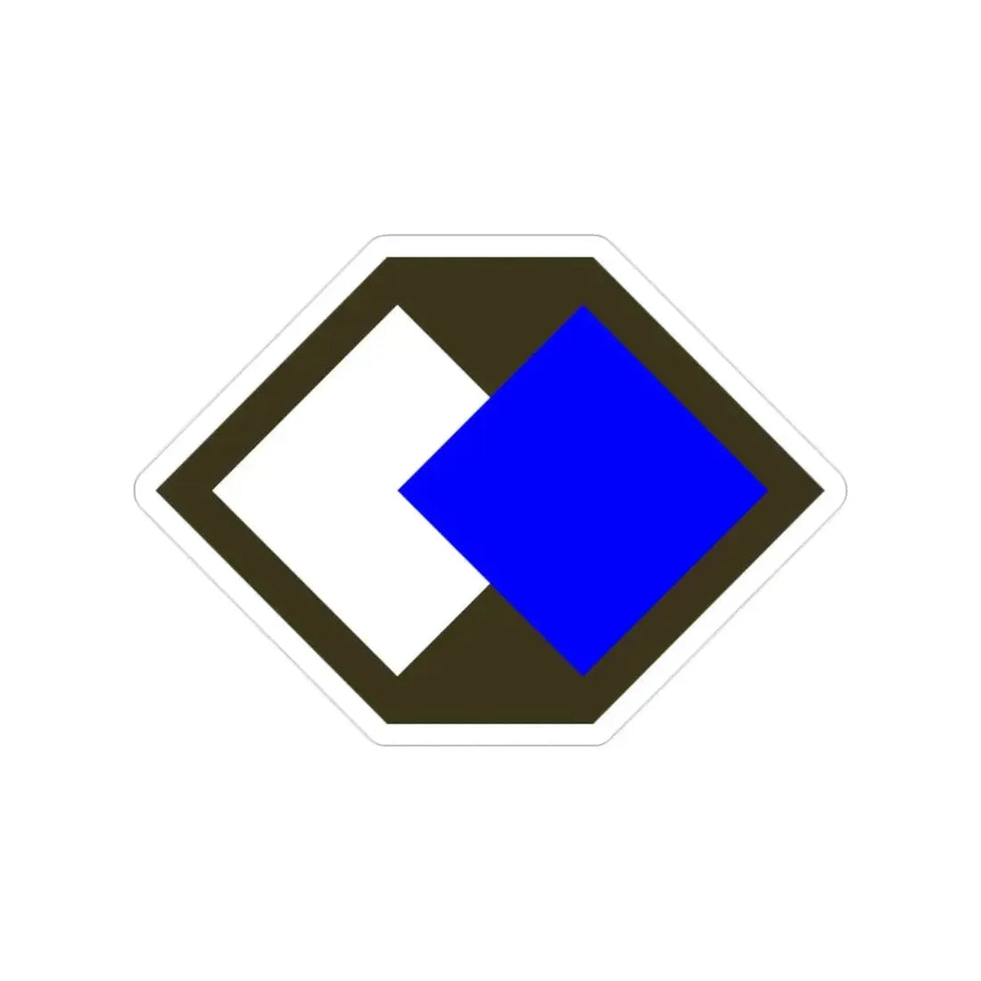 96th Infantry Division SSI (U.S. Army) Transparent STICKER Die-Cut Vinyl Decal - The Sticker Space