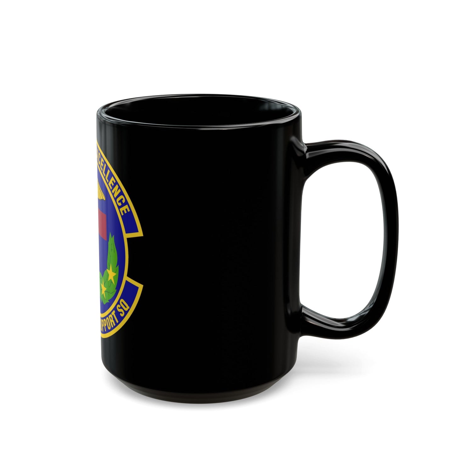 96th Medical Support Squadron (U.S. Air Force) Black Coffee Mug-The Sticker Space