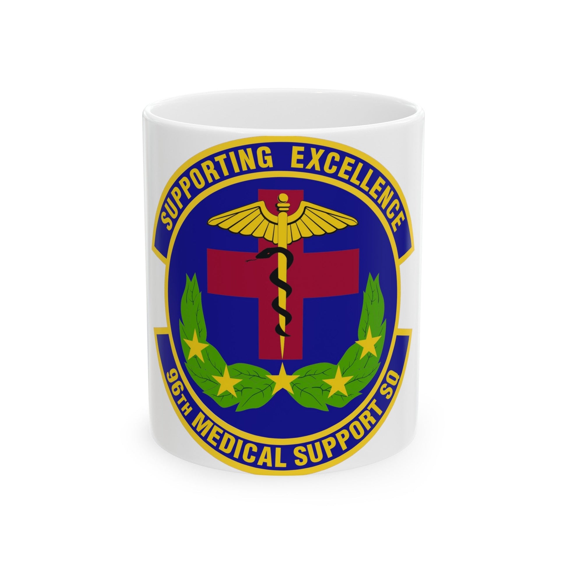 96th Medical Support Squadron (U.S. Air Force) White Coffee Mug-11oz-The Sticker Space