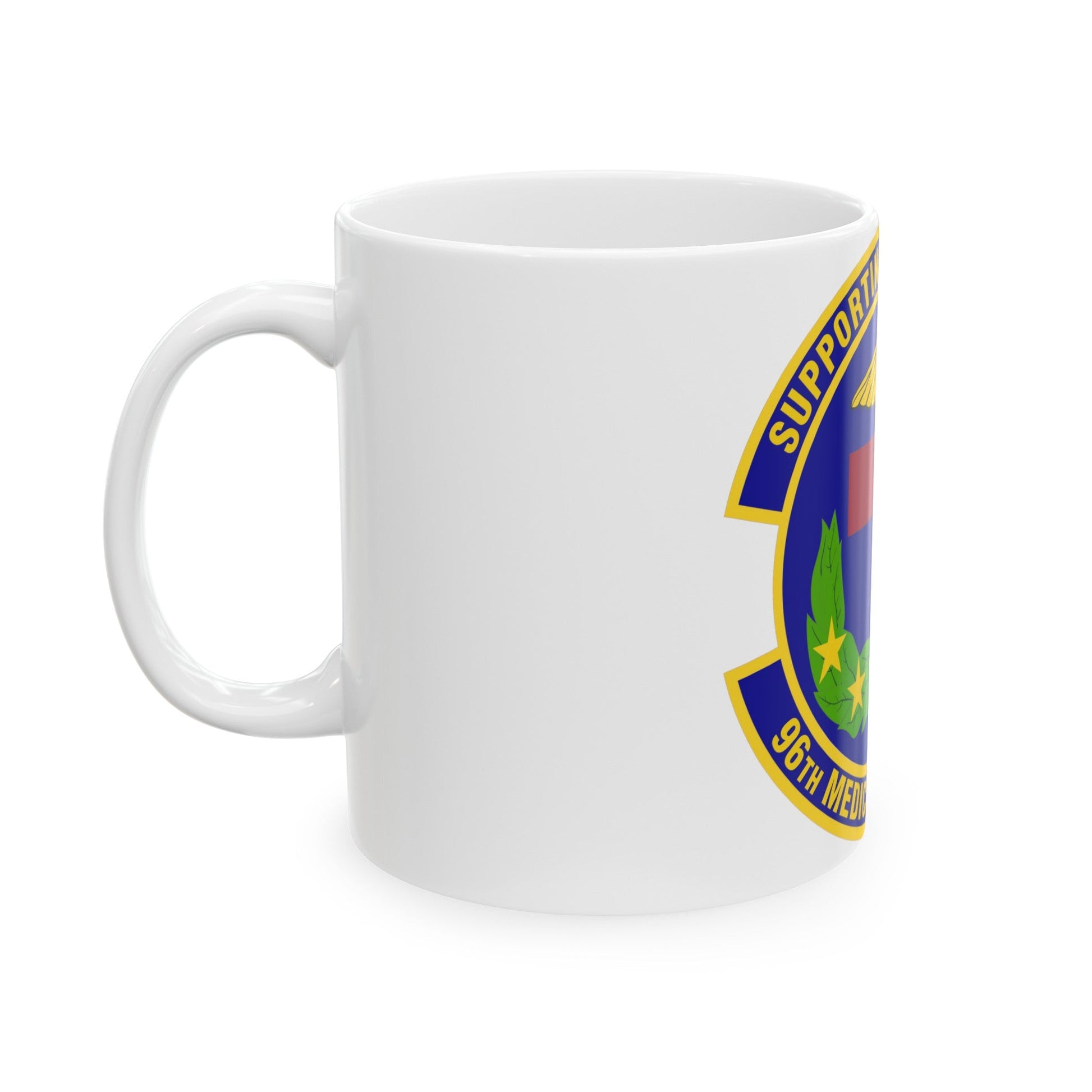 96th Medical Support Squadron (U.S. Air Force) White Coffee Mug-The Sticker Space