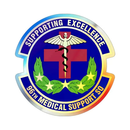 96th Medical Support Squadron (U.S. Air Force) Holographic STICKER Die-Cut Vinyl Decal 2 Inch Holographic - The Sticker Space
