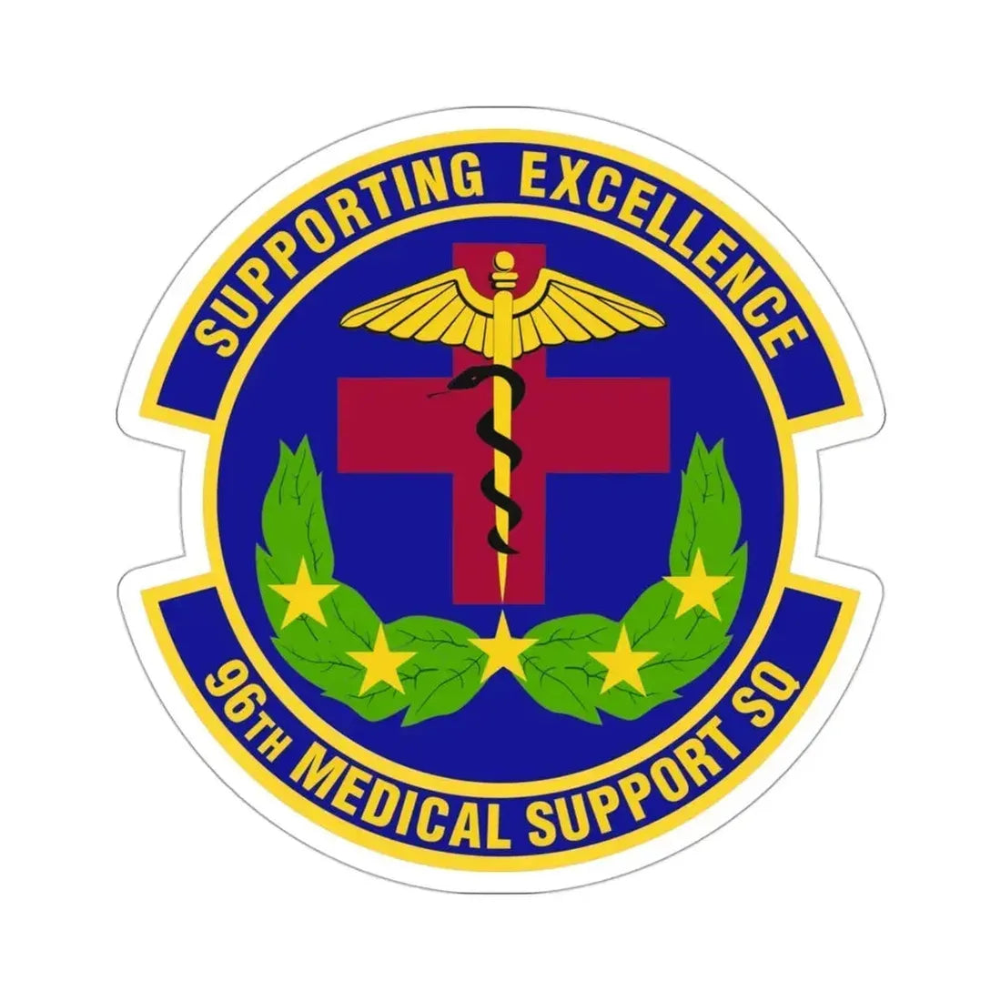 96th Medical Support Squadron (U.S. Air Force) STICKER Vinyl Die-Cut Decal 3 Inch - The Sticker Space