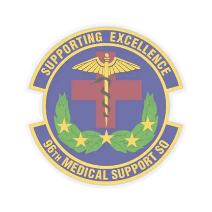 96th Medical Support Squadron (U.S. Air Force) STICKER Vinyl Kiss-Cut Decal 2 Inch Transparent - The Sticker Space