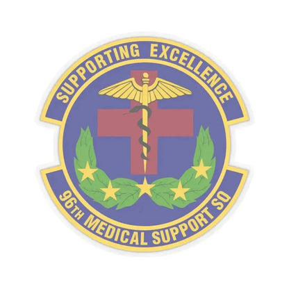 96th Medical Support Squadron (U.S. Air Force) STICKER Vinyl Kiss-Cut Decal 6 Inch Transparent - The Sticker Space